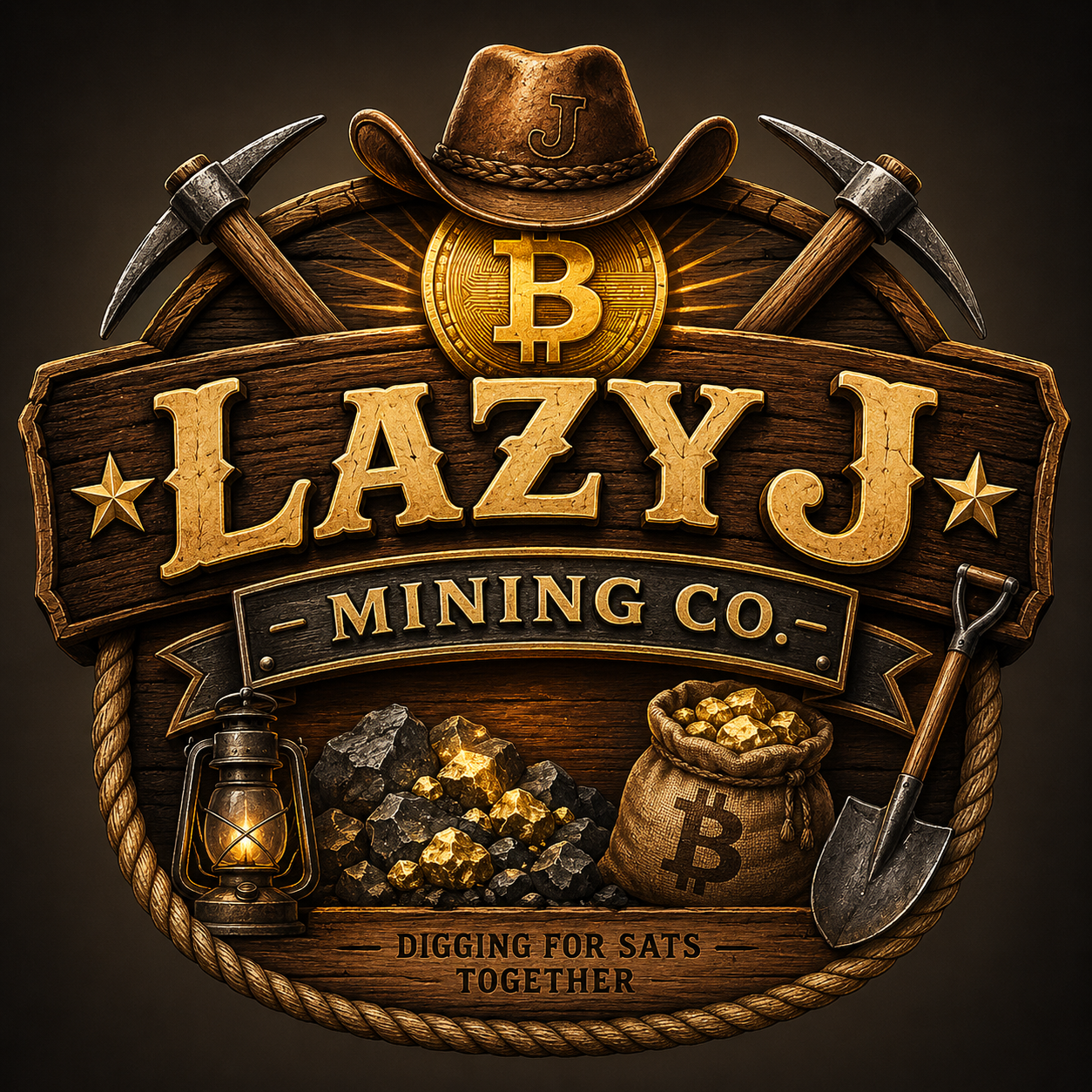 Lazy J Mining Co. logo